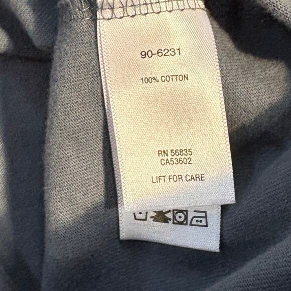 Cabela's Sweater Mens L Blue 1/4 Zip Mock Neck Outdoors Pullover Casual - Picture 6 of 8